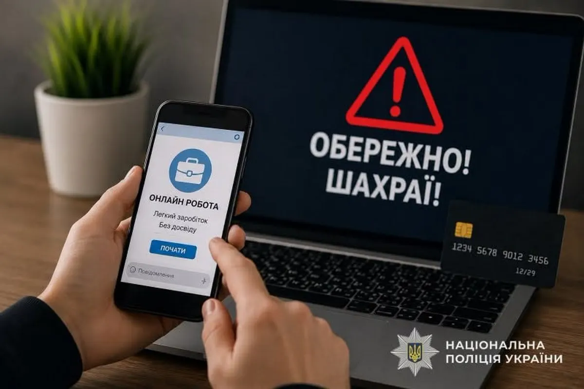 Фейкові вакансії на дистанційну роботу: як шахраї виманюють гроші в дніпрян