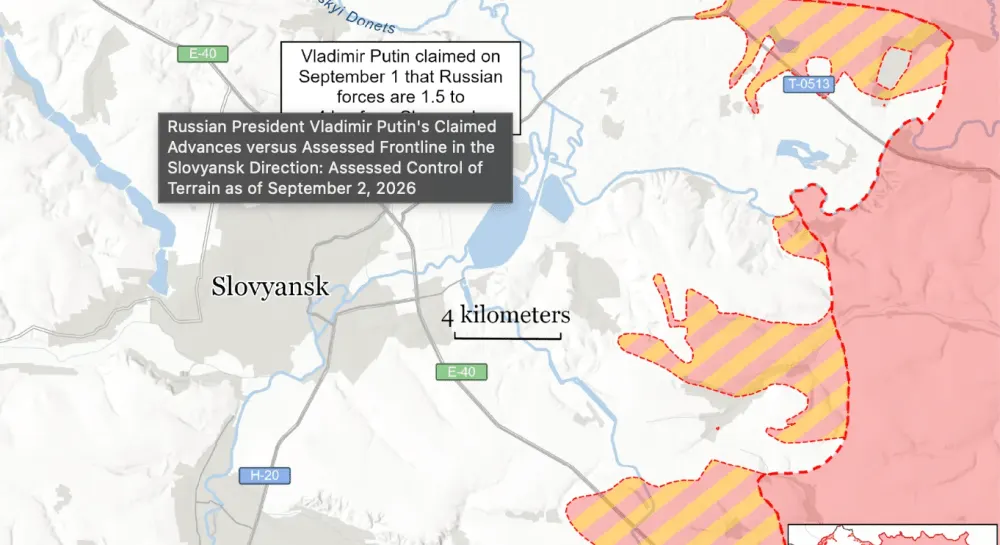 ISW: заяви Путіна про успіхи в серпні не відповідають дійсності