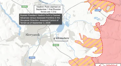ISW: заяви Путіна про успіхи в серпні не відповідають дійсності