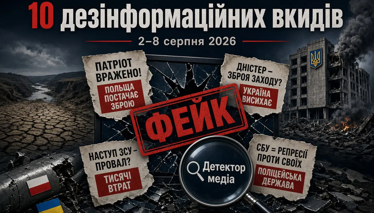 Російські фейки серпня: Patriot, Дністер і "інсценування" удару по СБУ